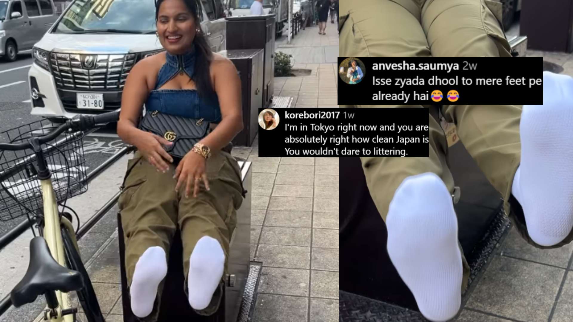 Indian Woman’s Test To Check Japan’s Cleanliness By Walking In New White Socks Stuns The Internet: Watch