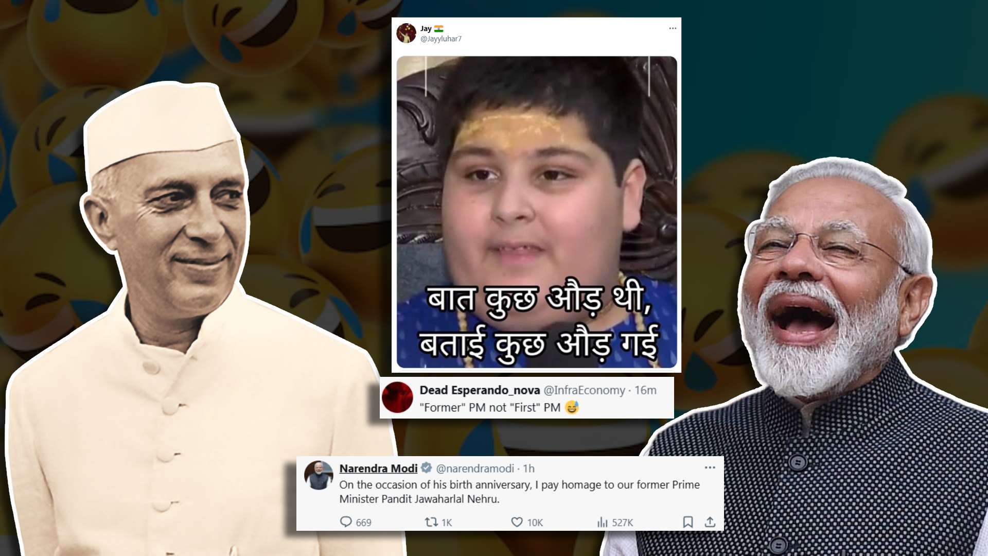 PM Modi’s Birthday Wish Tweet For Pt Jawaharlal Nehru On Children’s Day Triggers Hilarious Memefest