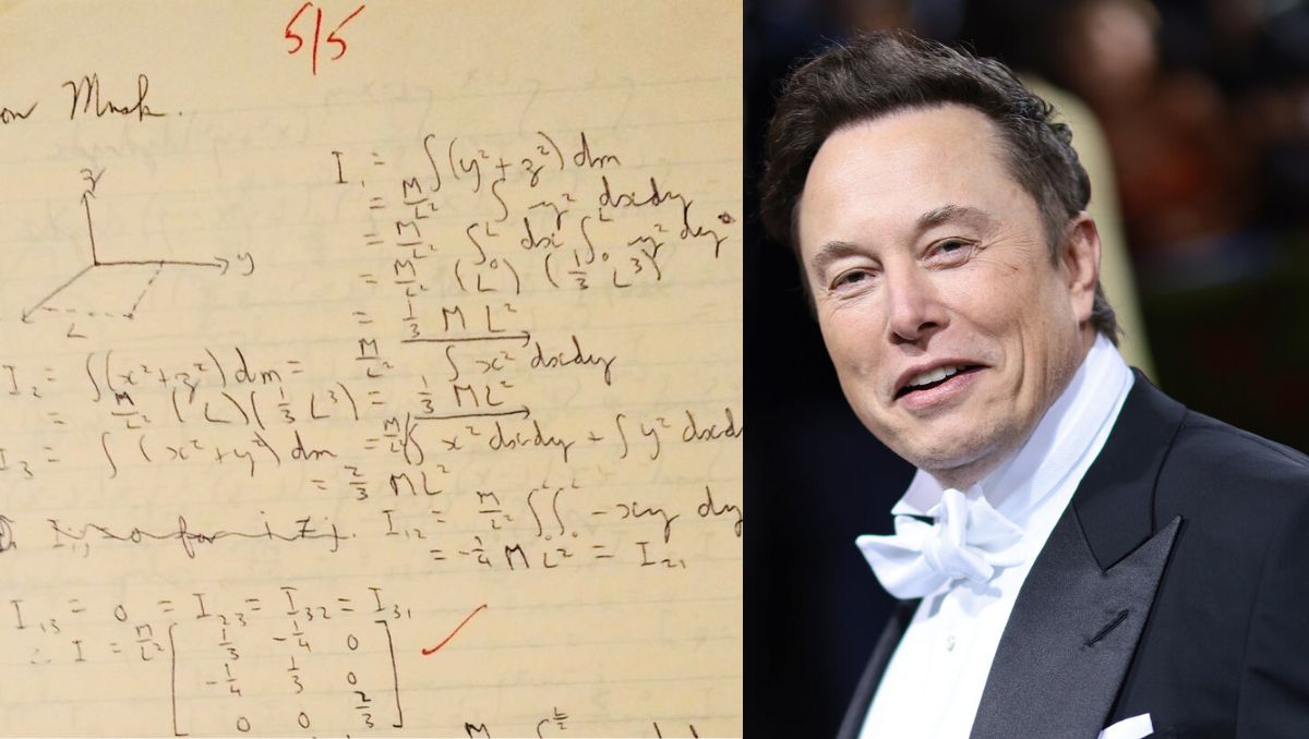 Elon Musk Responds to Viral College Physics Homework Photos; Says “Some Pages Are Missing…”